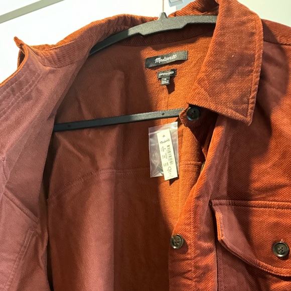 NWT | Madewell | Stretch Twill Oversized Shirt Jacket - Picture 16 of 17